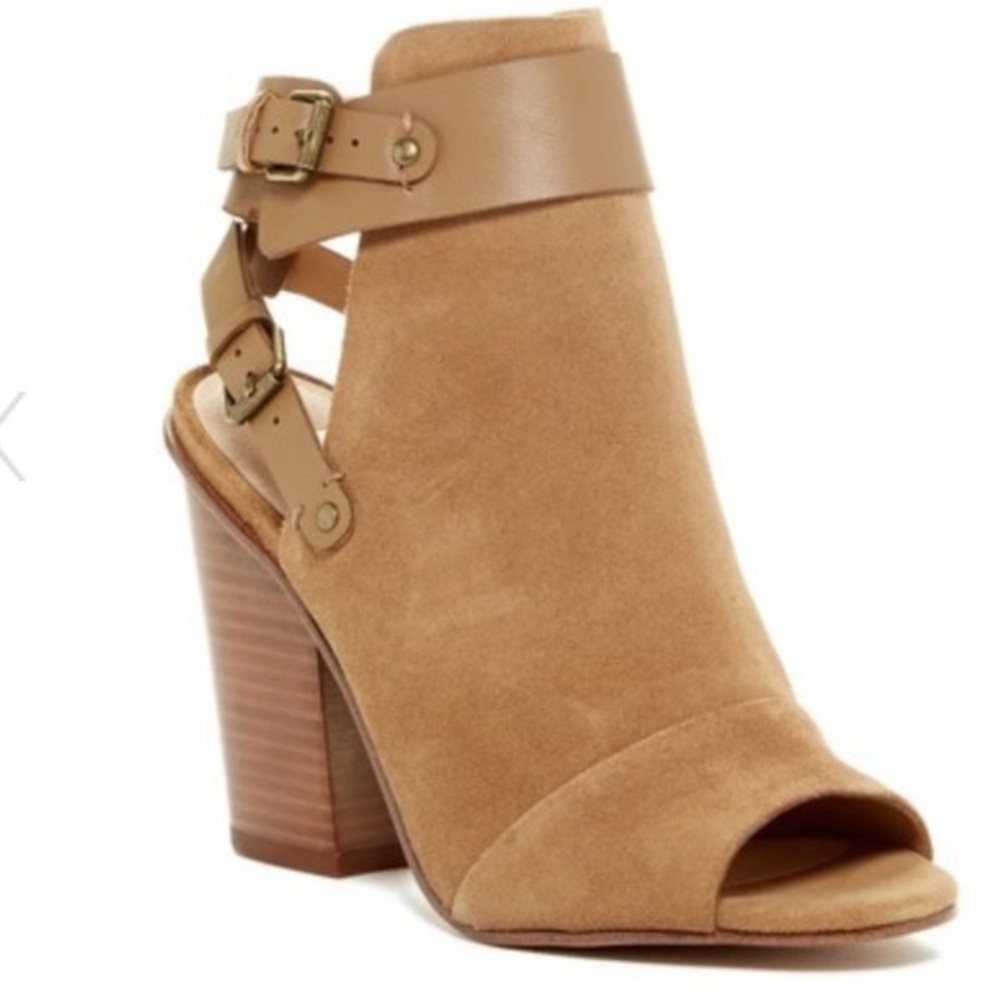 Joe’s Jean Ghost Backless Open Toe Bootie